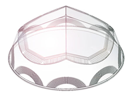 鉆石形采光罩模擬-無(wú)電照明系統(tǒng)